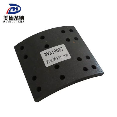 Las placas de freno no asbestosas WVA19037 para placas de fricción y revestimientos de autobuses de Zhongtong OEM