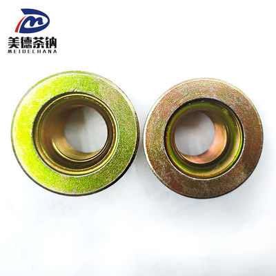 Rueda trasera de acero Hexagonal Flange Soldadura Autobloqueador de tuercas con revestimiento galvanizado