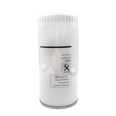 Sistema de combustibles diésel Partes blancas del motor Filtro de aceite para camiones de vehículos