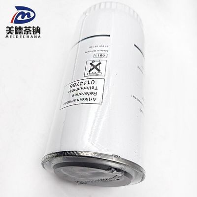 Sistema de combustibles diésel Partes blancas del motor Filtro de aceite para camiones de vehículos