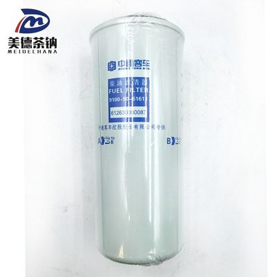 Filtro de aceite de tamaño estándar 9100-90-61611612630080087 para piezas automáticas de autobuses de modelo chino