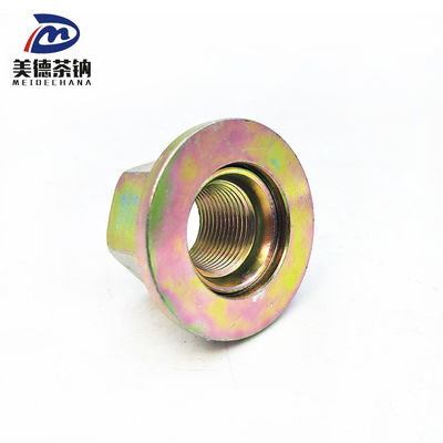 Autobús modelo de acero inoxidable Hexagon Nut con brida y color galvanizado de la rueda de la tuerca