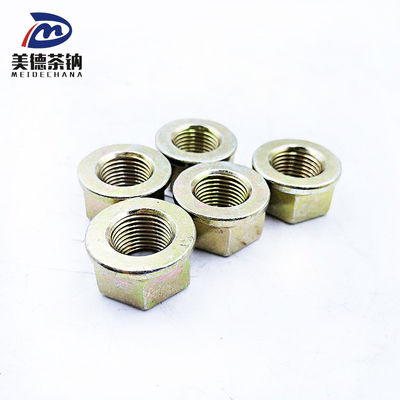 Nudo de bloqueo de brida hexagonal para camión FAW Carbon Yellow de acero galvanizado estándar T32716T