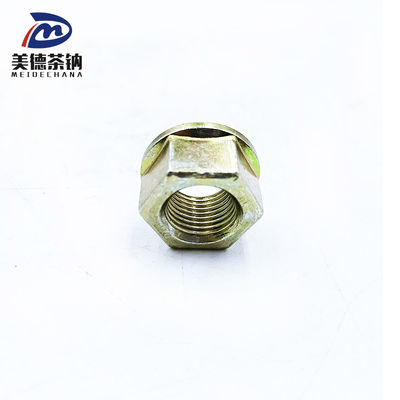 Nudo de bloqueo de brida hexagonal para camión FAW Carbon Yellow de acero galvanizado estándar T32716T