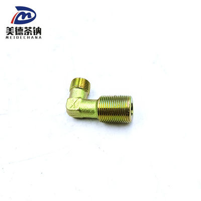 Conector de codo de acero al carbono con rosca de filtro de aceite FAW para chasis 3513407-D814