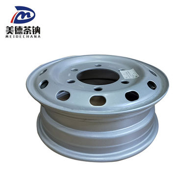 Disco de rueda de neumático soldado de máquina de plata, rueda de camión de acero sin tubo, borde 3101015-DR850M