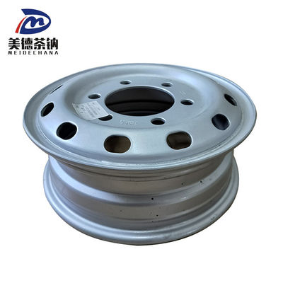 Disco de rueda de neumático soldado de máquina de plata, rueda de camión de acero sin tubo, borde 3101015-DR850M