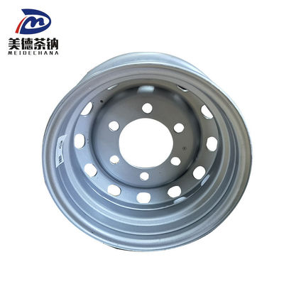 Disco de rueda de neumático soldado de máquina de plata, rueda de camión de acero sin tubo, borde 3101015-DR850M