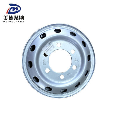Disco de rueda de neumático soldado de máquina de plata, rueda de camión de acero sin tubo, borde 3101015-DR850M