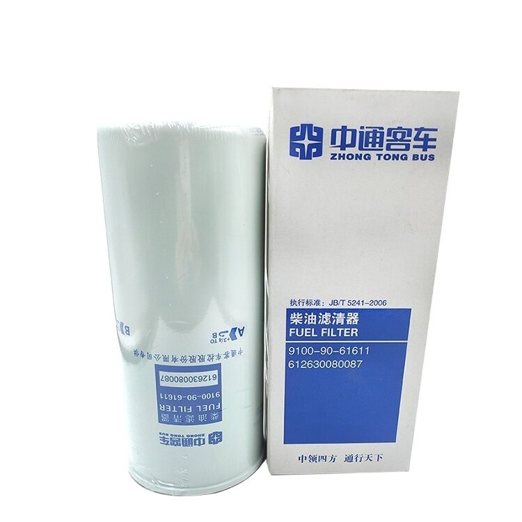 Filtro de aceite de autobús 9100-90-61611612630080087 y asequible para piezas de automóviles chinas